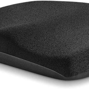 Memory Foam Seat Cushion, Office Soft Seat Cushion with Carry Handle, Washable Cover, Comfortable Coccyx Cushion for Home Office Chair Pad, Car Seat, Wheelchair -Black