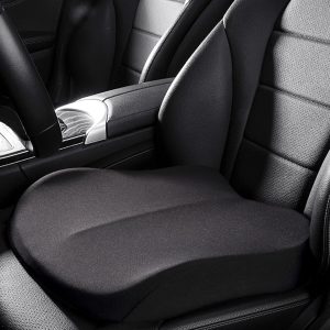 Car Seat Cushion, Memory Foam Car Seat Cushion, Cushions for Sciatica, Pain Relief for Long Sitting, Ergonomic Cushion for Office Chair, Black