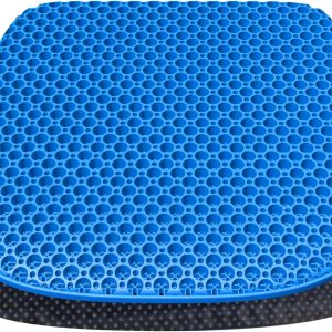 Large Gel Seat Cushion for Long Sitting with Non-Slip Cover,Soft & Breathable,Seat Cushion for Chair,Car,Office,Desk Chair,Wheelchair